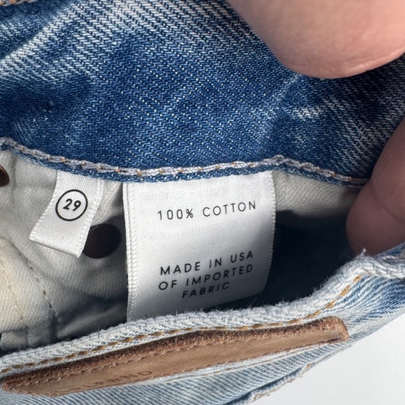 GRLFRND Jean Shorts Women 29 Blue Beverly Distressed Button Fly Light Wash Denim - Picture 9 of 14